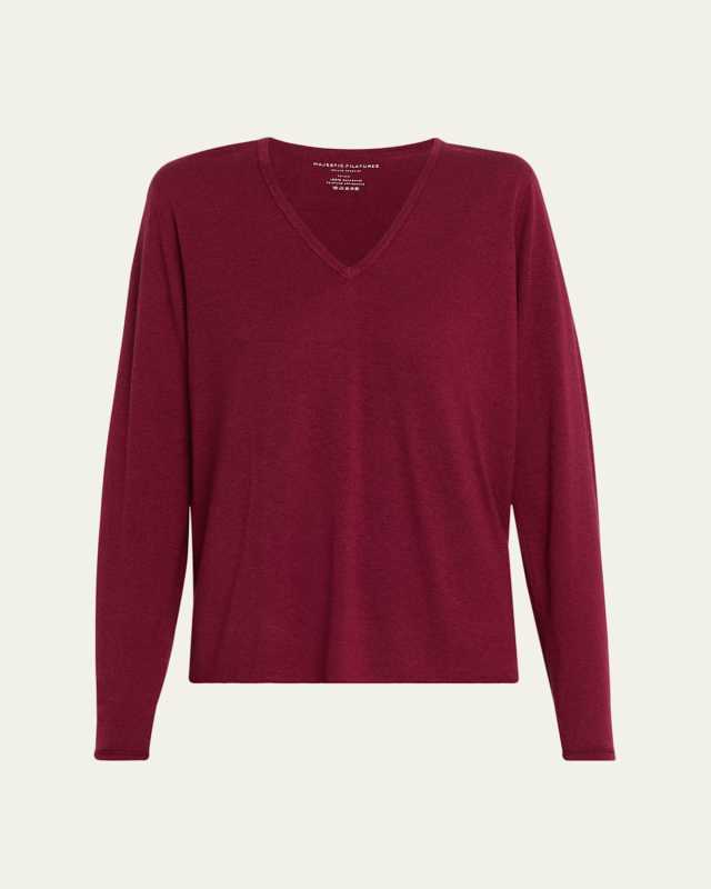 Machine Washable Cashmere V-Neck Pullover